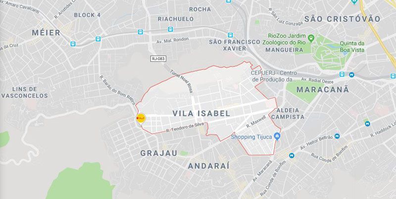 mapa vila isabel